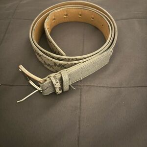Michael Kors Gray and Tan Belt